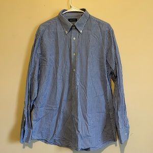 Men’s long sleeved button up dress shirt, Nautical, XL (17 34/35)